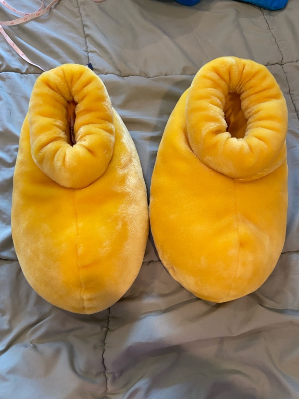 Disney Men's Plush Slipper Shoes in Bright Yellow